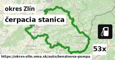 čerpacia stanica, okres Zlín