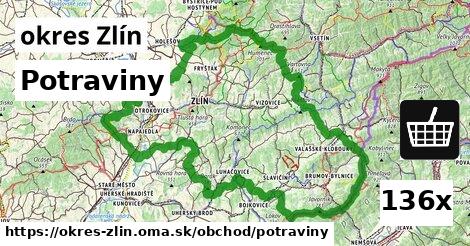 potraviny v okres Zlín