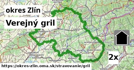 Verejný gril, okres Zlín