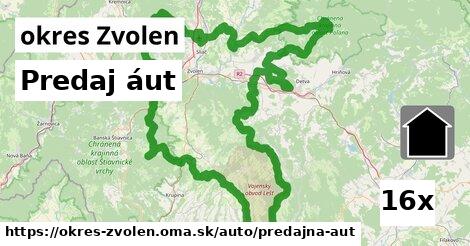 Predaj áut, okres Zvolen