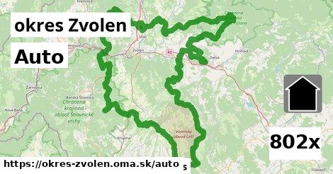 auto v okres Zvolen