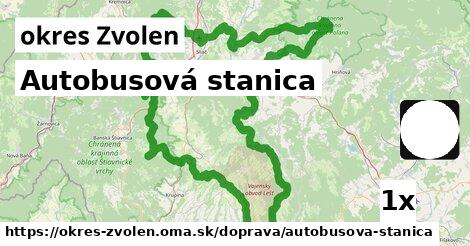 Autobusová stanica, okres Zvolen