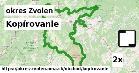 kopírovanie v okres Zvolen