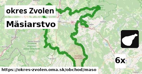 Mäsiarstvo, okres Zvolen