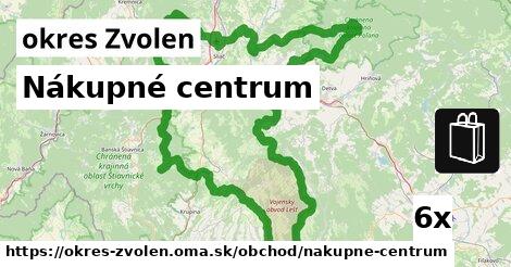 Nákupné centrum, okres Zvolen