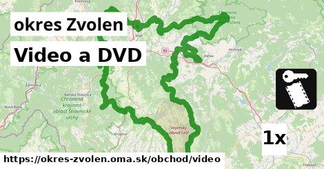 Video a DVD, okres Zvolen