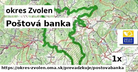 Poštová banka, okres Zvolen