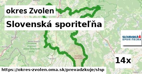 Slovenská sporiteľňa, okres Zvolen