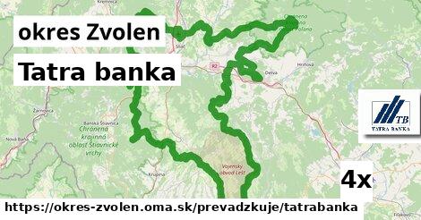 Tatra banka, okres Zvolen