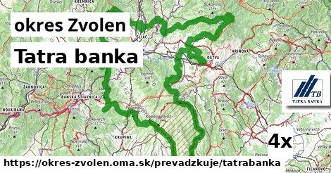 Tatra banka, okres Zvolen