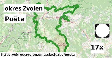 Pošta, okres Zvolen