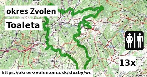 Toaleta, okres Zvolen