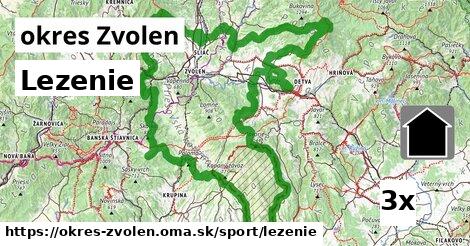 Lezenie, okres Zvolen