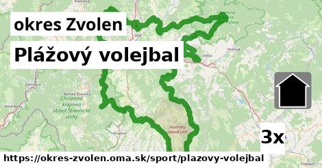 Plážový volejbal, okres Zvolen