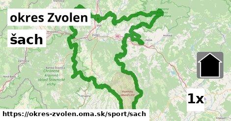 šach, okres Zvolen