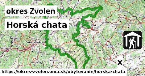 Horská chata, okres Zvolen