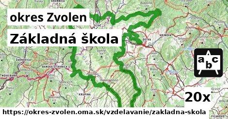 Základná škola, okres Zvolen