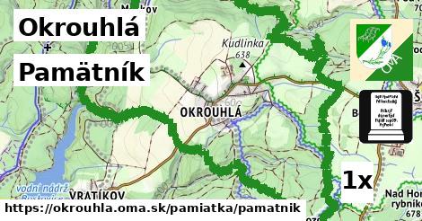 pamätník v Okrouhlá