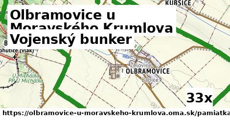 vojenský bunker v Olbramovice u Moravského Krumlova