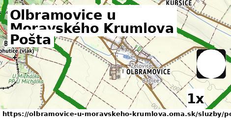 pošta v Olbramovice u Moravského Krumlova