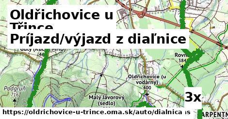 Príjazd/výjazd z diaľnice, Oldřichovice u Třince