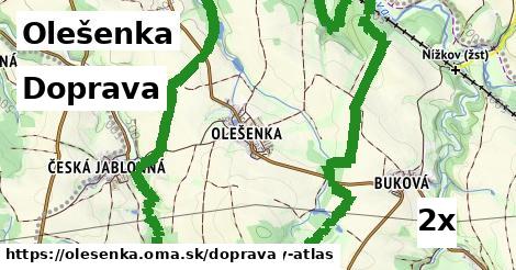 doprava v Olešenka