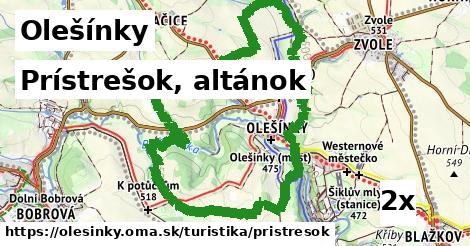 Prístrešok, altánok, Olešínky