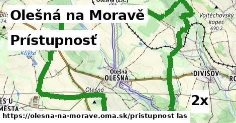 prístupnosť v Olešná na Moravě