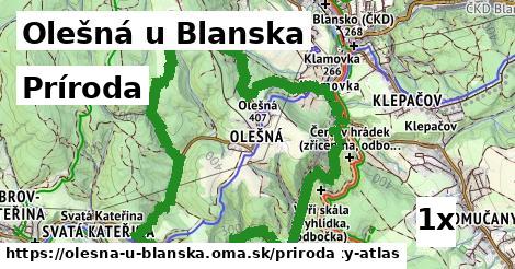 príroda v Olešná u Blanska