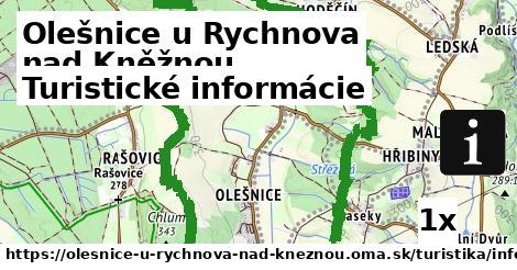 Turistické informácie, Olešnice u Rychnova nad Kněžnou