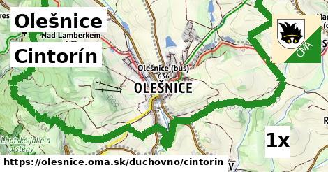 cintorín v Olešnice