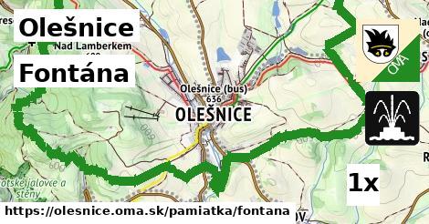 Fontána, Olešnice