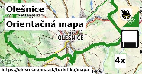 orientačná mapa v Olešnice