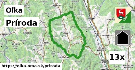 príroda v Oľka