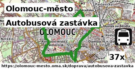 autobusová zastávka v Olomouc-město
