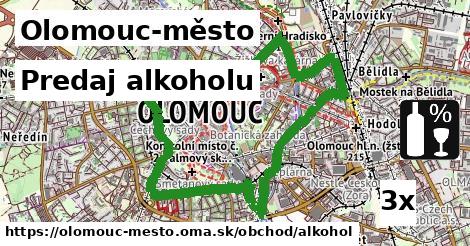 Predaj alkoholu, Olomouc-město