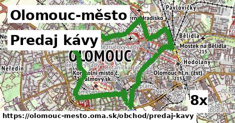 Predaj kávy, Olomouc-město