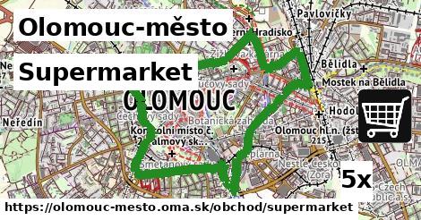 supermarket v Olomouc-město