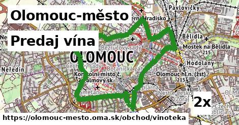 Predaj vína, Olomouc-město