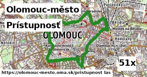 prístupnosť v Olomouc-město