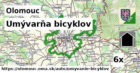 umývarňa bicyklov v Olomouc