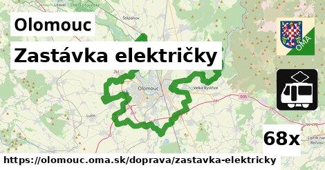 zastávka električky v Olomouc