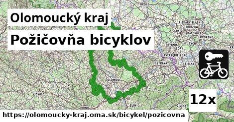 Požičovňa bicyklov, Olomoucký kraj