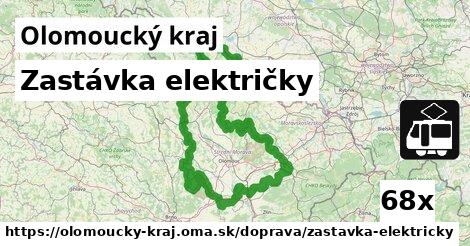 Zastávka električky, Olomoucký kraj