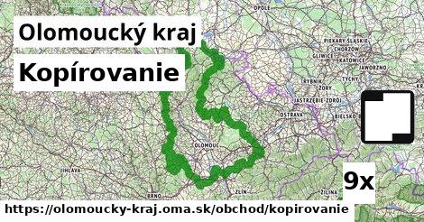 Kopírovanie, Olomoucký kraj