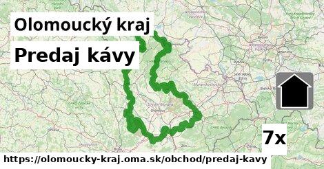 Predaj kávy, Olomoucký kraj