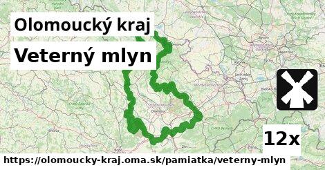 Veterný mlyn, Olomoucký kraj