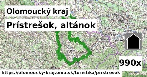 Prístrešok, altánok, Olomoucký kraj