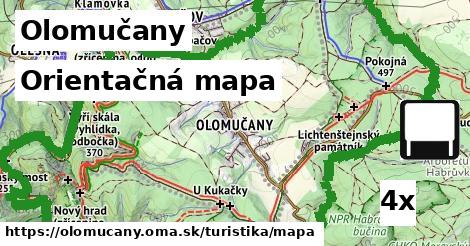Orientačná mapa, Olomučany