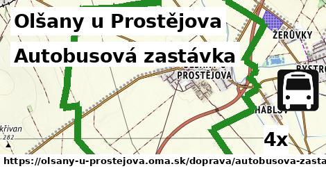 Autobusová zastávka, Olšany u Prostějova